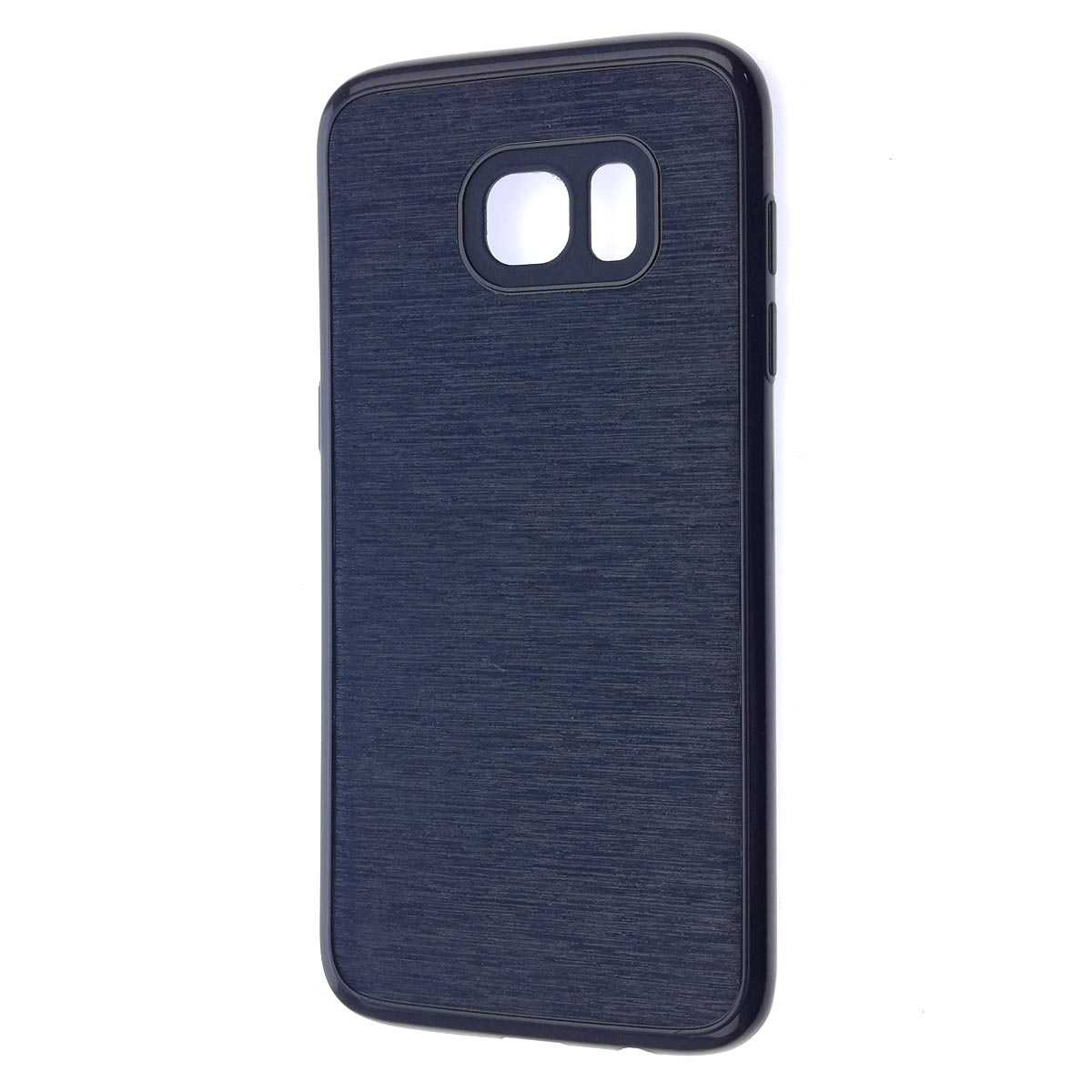 Чехол накладка для SAMSUNG Galaxy S7 Edge (SM-G935), силикон, текстура, цвет синий