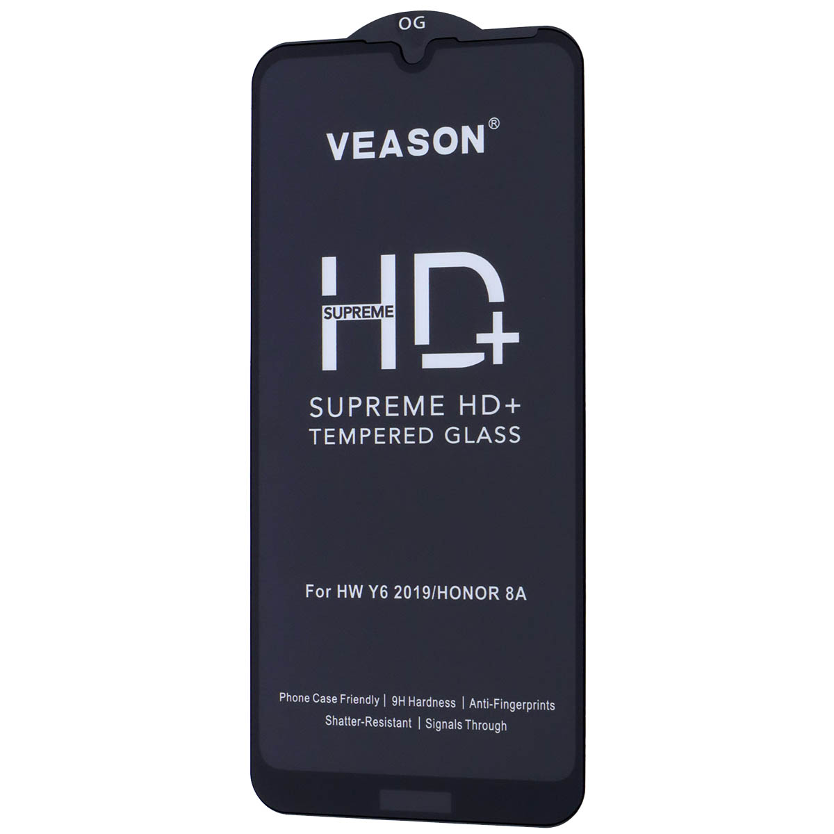 Защитное стекло VEASON HD+ для HUAWEI Honor 8A, Y6 2019, цвет окантовки черный