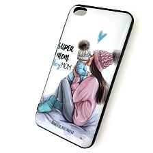 Чехол накладка для XIAOMI Redmi GO, силикон, рисунок super MOM boy MOM.