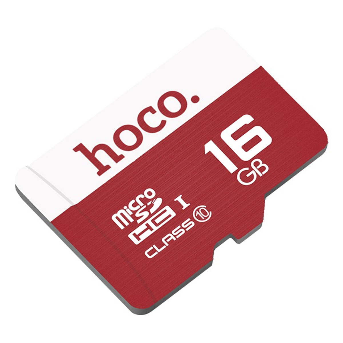 Карта памяти MicroSDHC 16GB HOCO TF high speed class 10, без адаптера, цвет красно белый