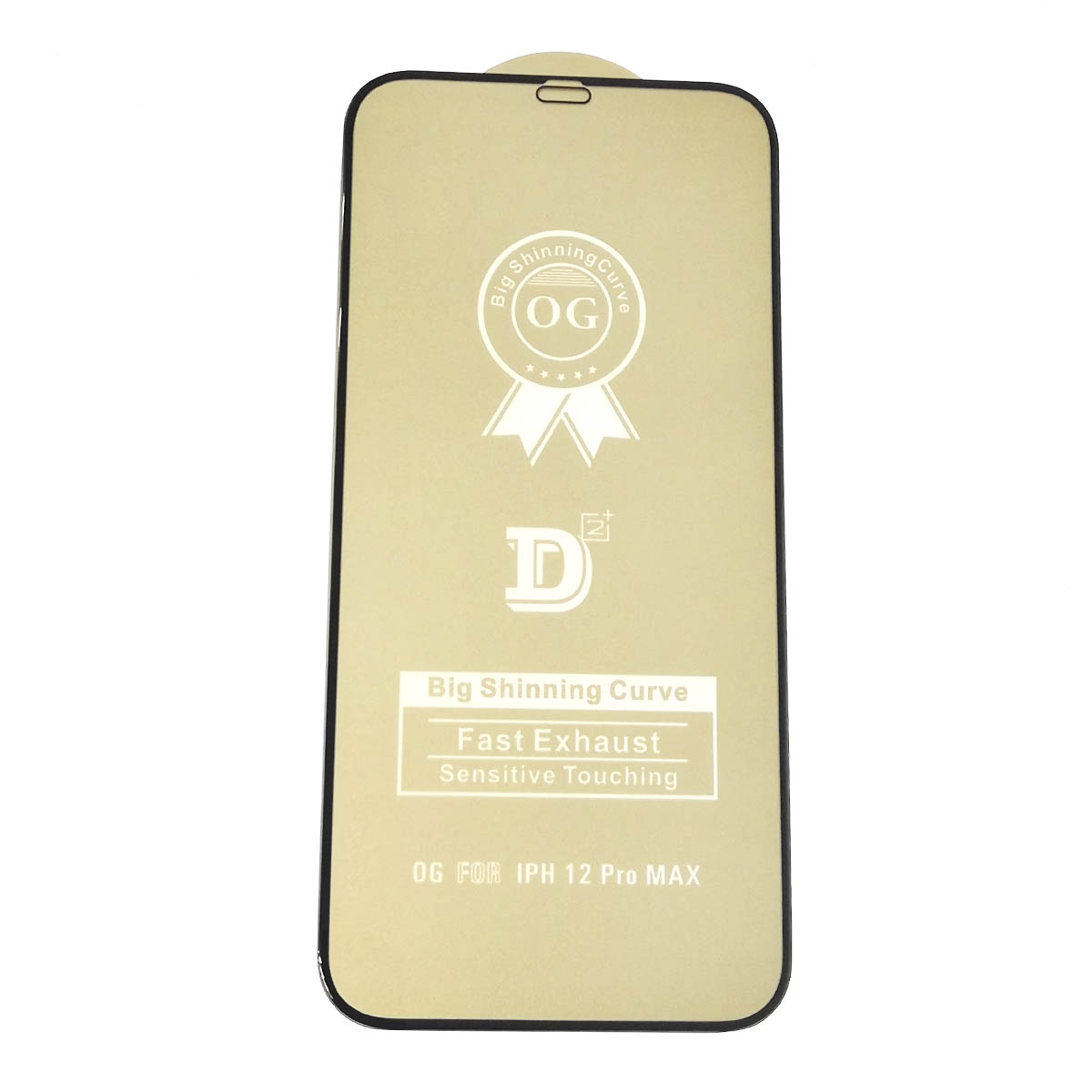 Защитное стекло D2+ PREMIUM для APPLE iPhone 12 Pro Max (6.7"), цвет окантовки черный