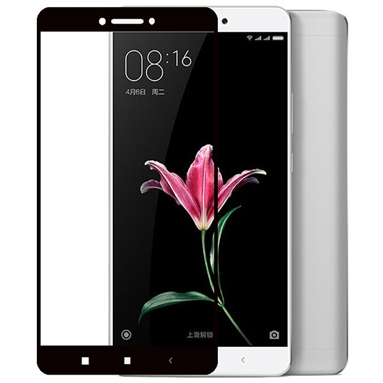Защитное стекло 2D Full glass для Xiaomi MI MAX /тех.пак/ черный.
