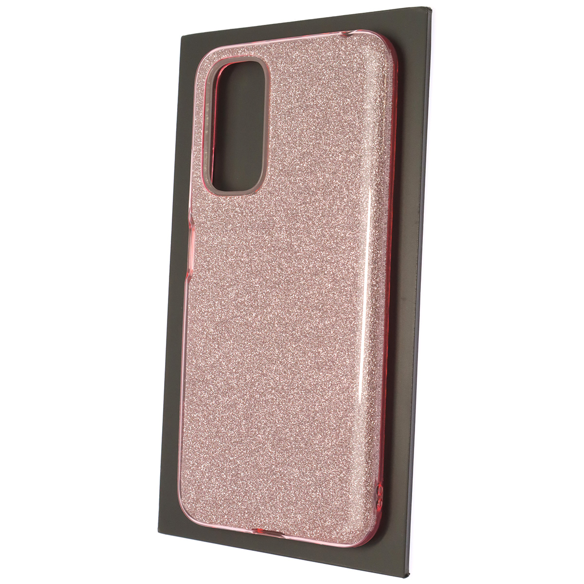 Чехол накладка SHINE для XIAOMI Redmi Note 11 4G, Redmi Note 11S, силикон, блестки, цвет розовый