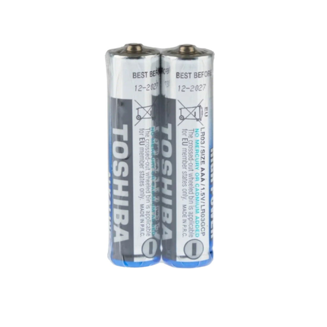 Батарейка TOSHIBA HIGH POWER LR03 AAA Shrink 2 Alkaline 1.5V