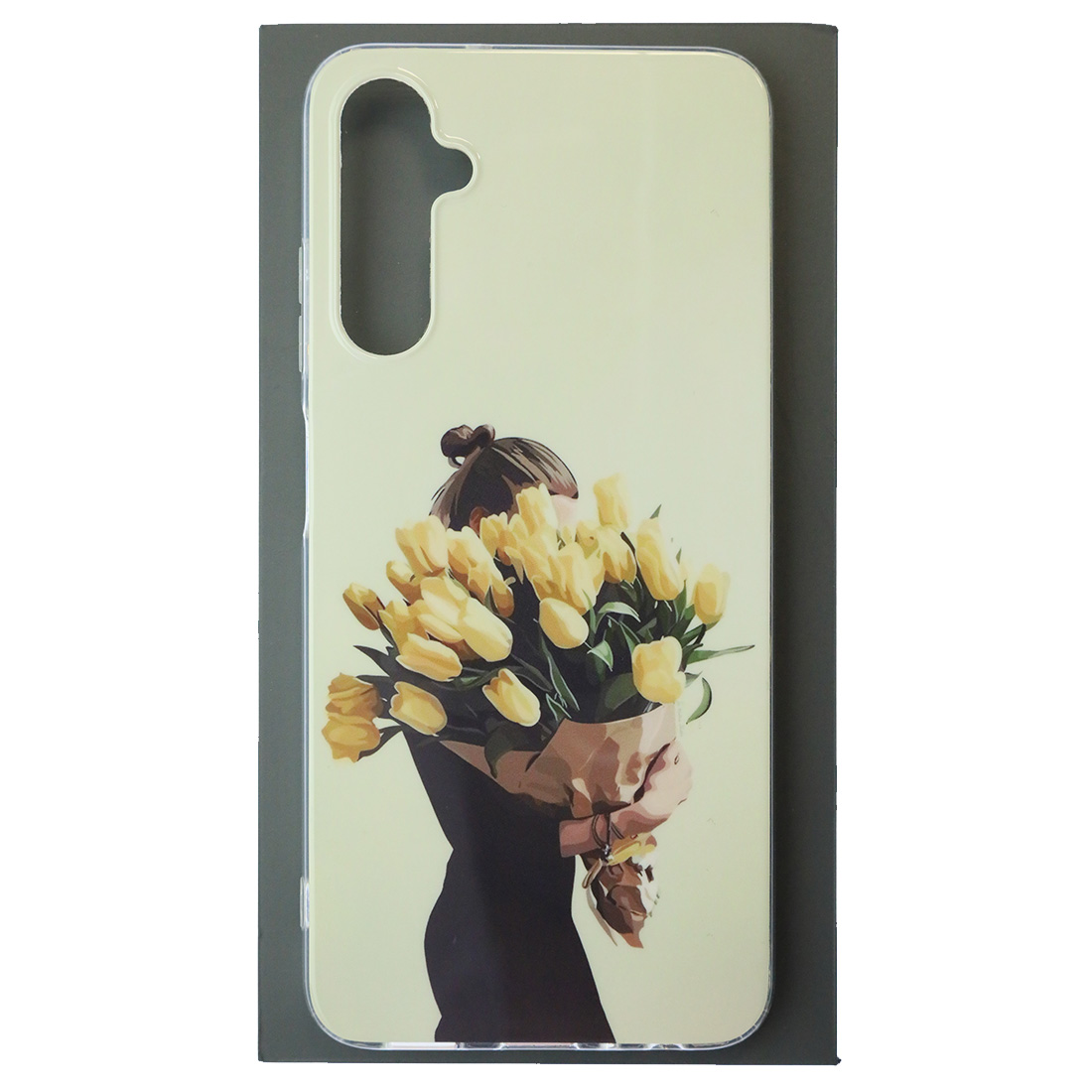 Чехол накладка для SAMSUNG Galaxy A05s, силикон, глянцевый, рисунок Девушка с цветами Чехол накладка для SAMSUNG Galaxy A05s, силикон, глянцевый, рисунок Девушка с цветами