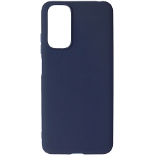 Чехол накладка для XIAOMI Redmi Note 11 4G, Redmi Note 11S, силикон, цвет темно синий
