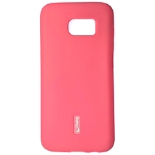 Чехол накладка Cherry для SAMSUNG Galaxy S7 Edge (SM-G935), силикон, цвет розовый