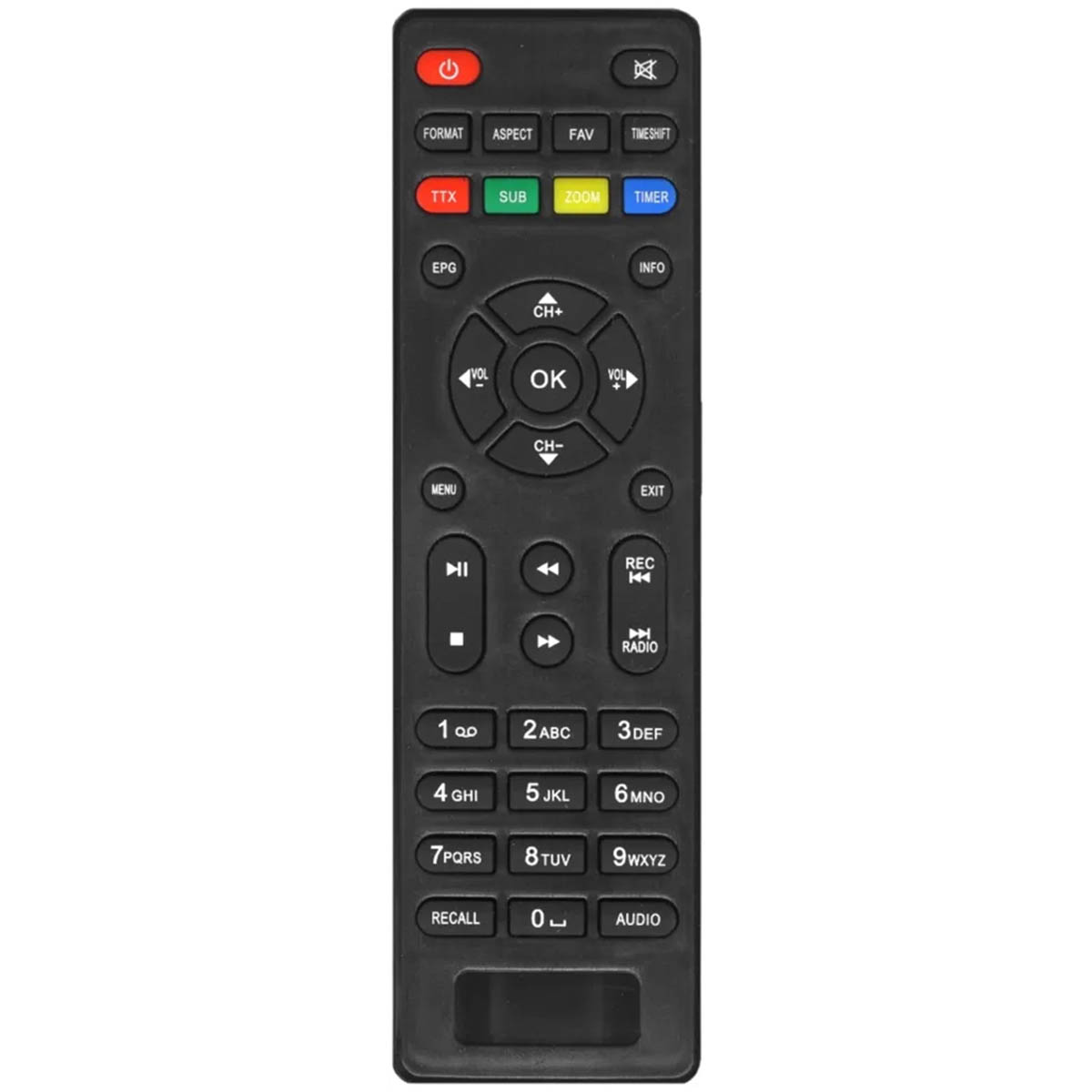 Пульт ДУ для ТВ приставки LUMAX DV2118HD, цвет черный
