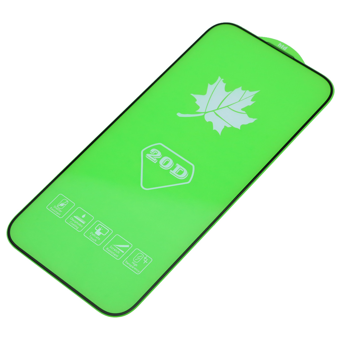 Защитное стекло 20D для APPLE iPhone 16 Pro Max, цвет окантовки черный