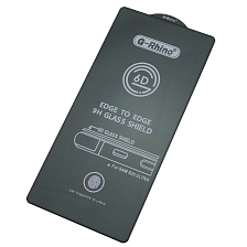 Защитное стекло 6D G-Rhino для SAMSUNG Galaxy S25 Ultra, цвет окантовки черный