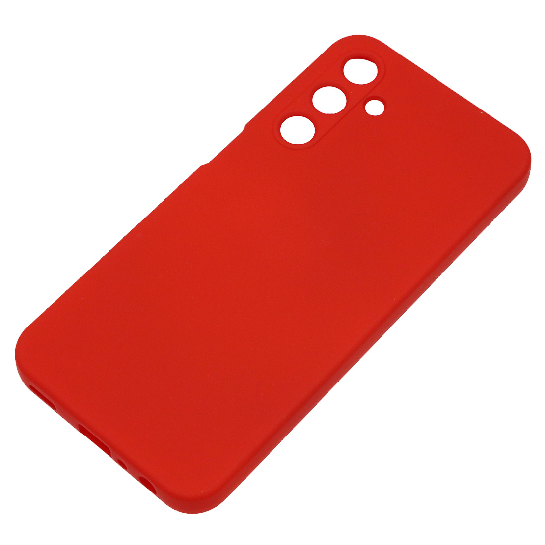 Чехол накладка NANO для SAMSUNG Galaxy A25 5G, защита камеры, силикон, бархат, цвет красный