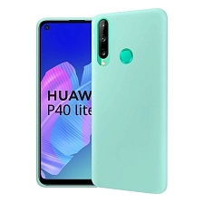 Чехол накладка GPS для HUAWEI Honor 9C, P40 Lite E, Y7P, силикон, матовый, цвет бирюзовый