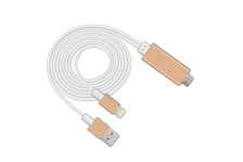 Адаптер Lightning 8 pin на HDMI "HDTV" A5-01, цвет золотистый | Последняя цена