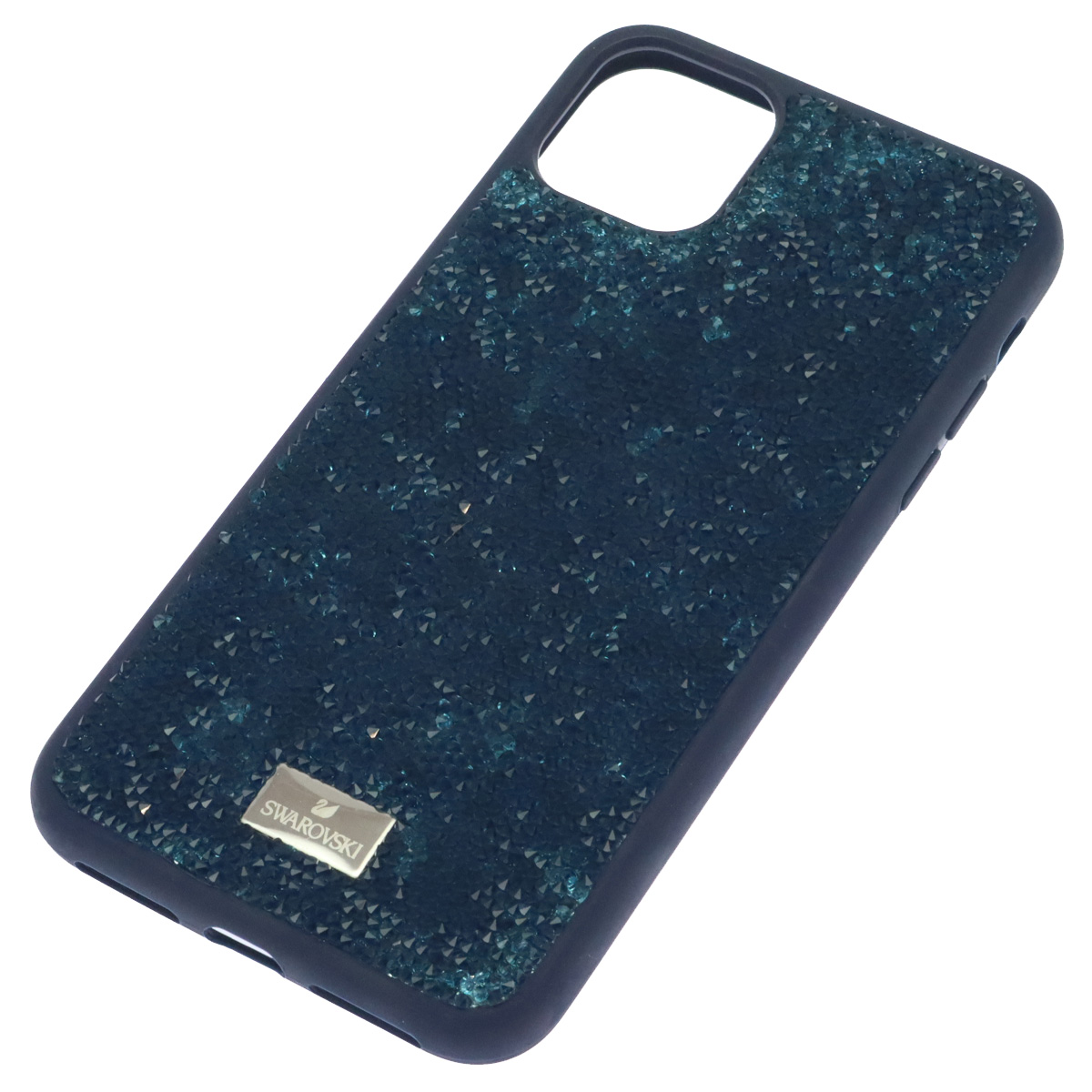 Чехол накладка для APPLE iPhone 11 Pro Max, стразы, цвет темно синий