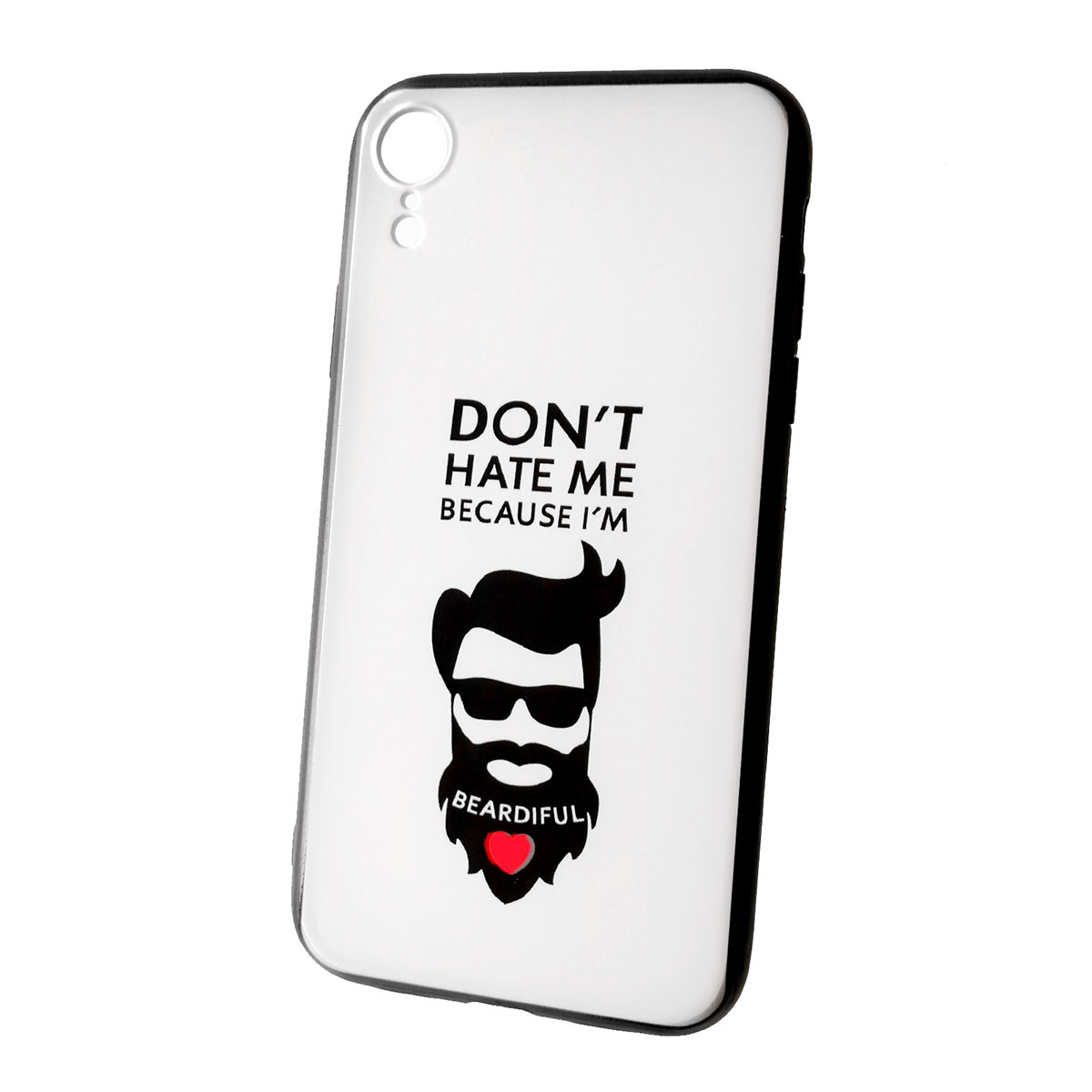 Чехол накладка для APPLE iPhone XR, силикон, рисунок DON'T HATE MI BECAUSE I'M.