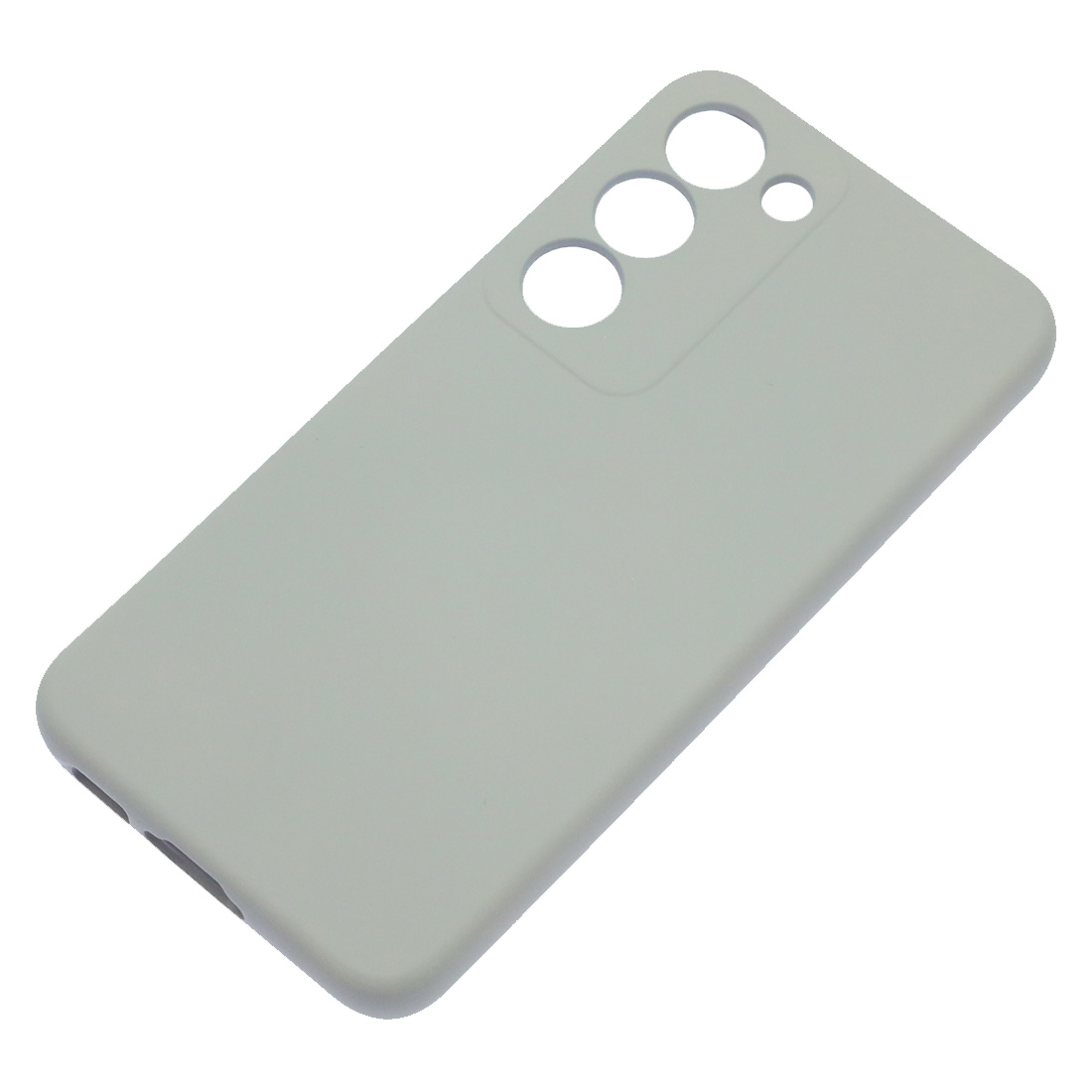 Чехол накладка Silicon Cover для SAMSUNG Galaxy S23, защита камеры, силикон, бархат, цвет серый Чехол накладка Silicon Cover для SAMSUNG Galaxy S23, защита камеры, силикон, бархат, цвет серый