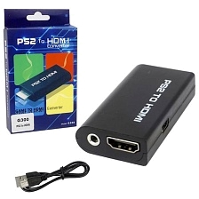 Переходник, адаптер, конвертер G300 PS2 на HDMI, цвет черный