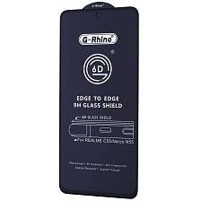 Защитное стекло 6D G-Rhino для Realme C55, Realme C67, Realme C75, цвет окантовки черный Защитное стекло 6D G-Rhino для Realme C55, Realme C67, Realme C75, цвет окантовки черный