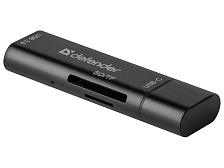 Картридер универсальный DEFENDER Speed Stick, USB 3.1, TYPE-C - USB/SD/TF.