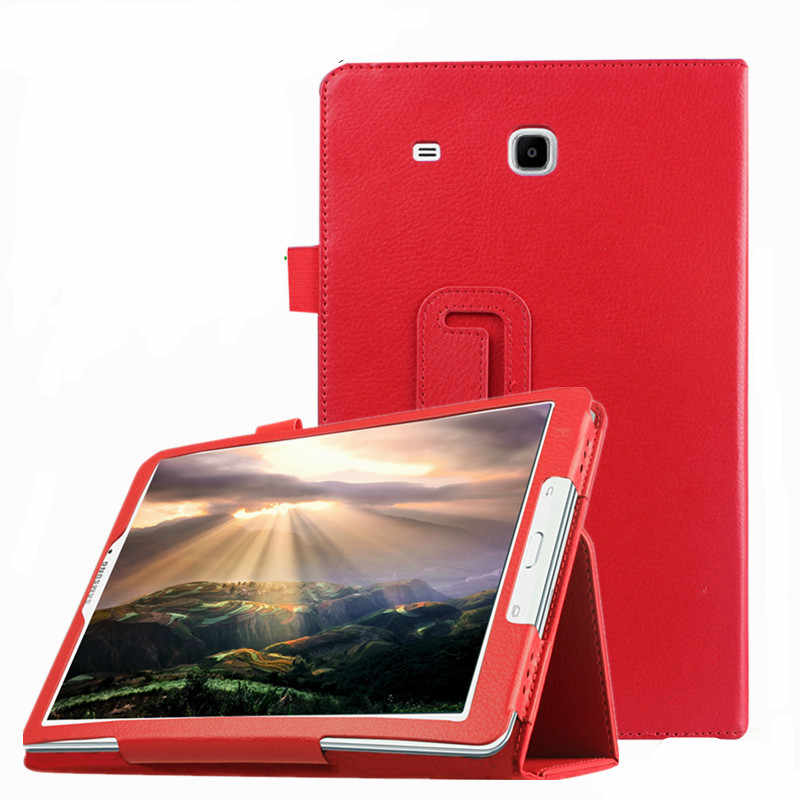 Чехол-книжка для SAMSUNG Galaxy Tab E 9.6" (SM-T560) экокожа, цвет красный.