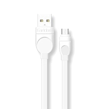 Кабель EARLDOM EC-108M USB micro USB, 2.4А, длина 1 метр, силикон, цвет белый