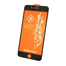 Защитное стекло 9H Rinbo для APPLE iPhone 7 Plus, iPhone 8 Plus, цвет окантовки черный.