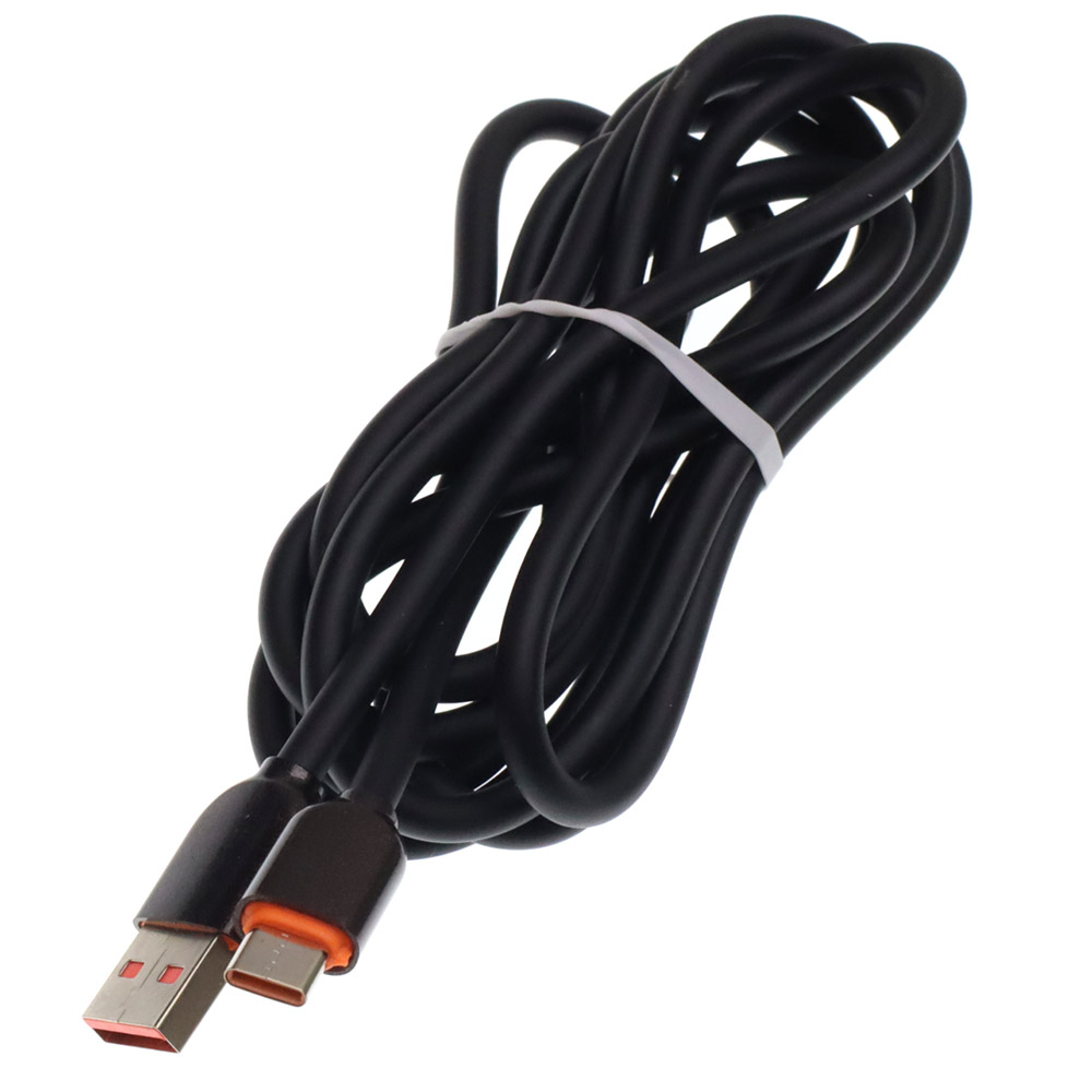 Кабель USB A на USB Type C, длина 2 метра, цвет черный