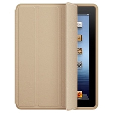 Чехол книжка SMART CASE для Apple iPad PRO 2018, диагональ 12.9", экокожа, цвет золотистый