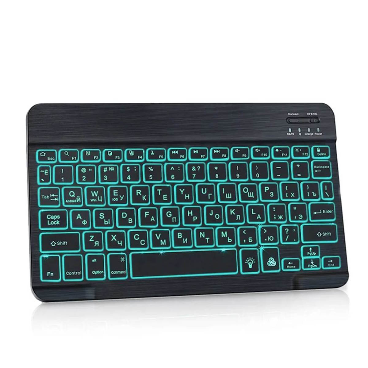 Беспроводная мини клавиатура W031, подсветка, Bluetooth, цвет черный