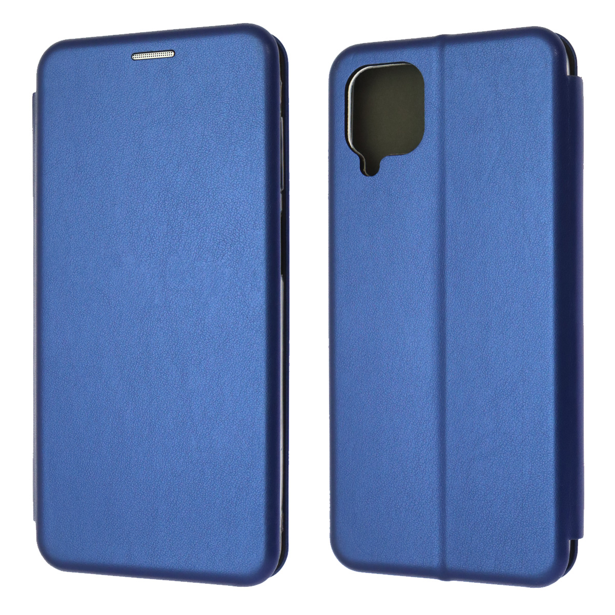 Чехол книжка STYLISH для SAMSUNG Galaxy A12 (SM-A125), M12 (SM-M127F), экокожа, визитница, цвет синий