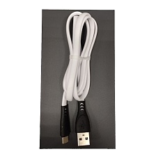 Кабель G08 USB Type C, длина 1 метр, цвет черно белый