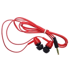 Наушники проводные S4, цвет красный