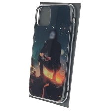 Чехол накладка для APPLE iPhone 11, силикон, рисунок Гай Фокс