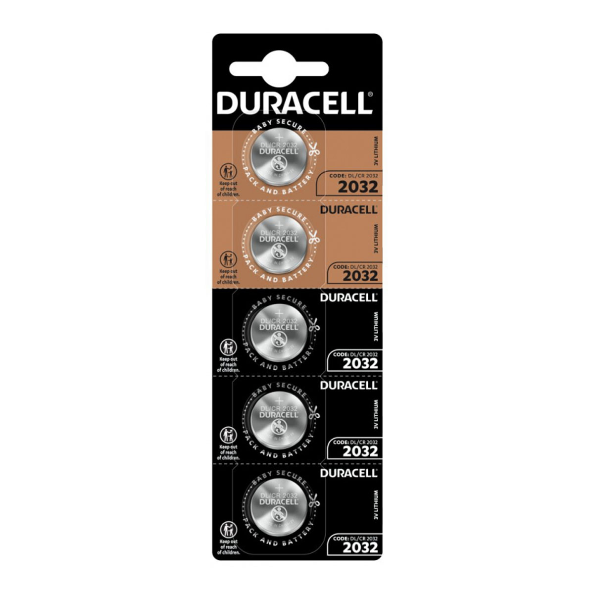 Батарейка DURACELL CR2032 BL5 Lithium 3V