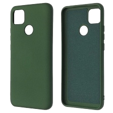 Чехол накладка Silicon Cover для XIAOMI Redmi 9C, Redmi 10A, силикон, бархат, цвет хаки