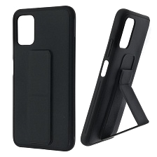 Чехол накладка L NANO для XIAOMI POCO M3, силикон, держатель, цвет черный