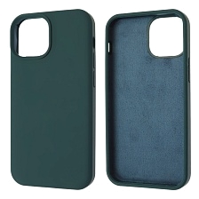Чехол накладка Silicon Case для APPLE iPhone 13 mini (5.4), силикон, бархат, цвет маренго