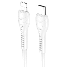 Кабель HOCO X37 Cool USB Type C на Lightning 8 pin, 27W, длина 1 метр, цвет белый Кабель HOCO X37 Cool USB Type C на Lightning 8 pin, 27W, длина 1 метр, цвет белый