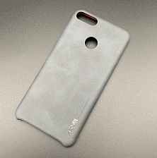 Чехол накладка X-Level VINTAGE для HUAWEI Honor Y9 2018, силикон, цвет черный.