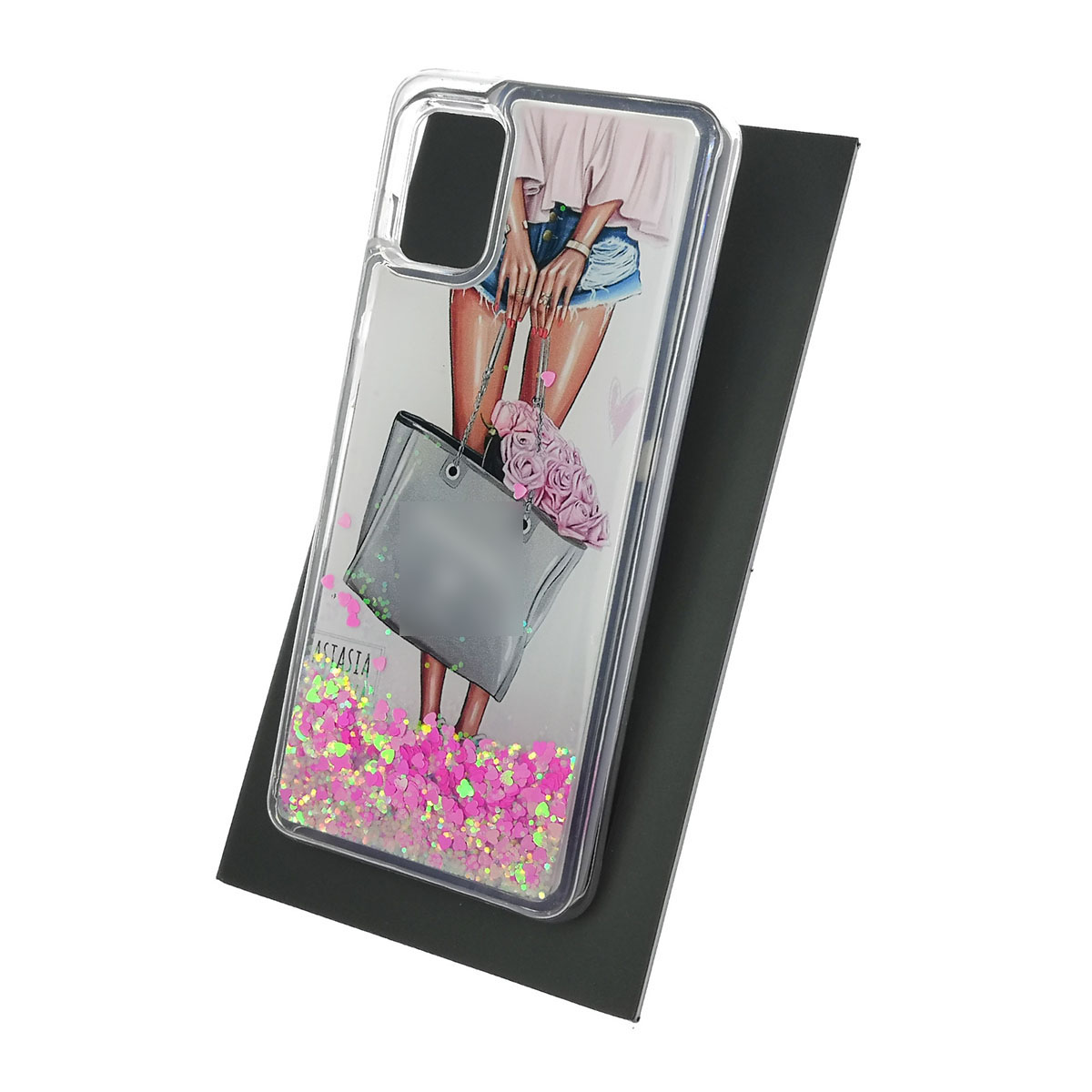 Чехол накладка TransFusion для SAMSUNG Galaxy A31 (SM-A315), силикон, переливашка, рисунок Шанель ANASTASIA.
