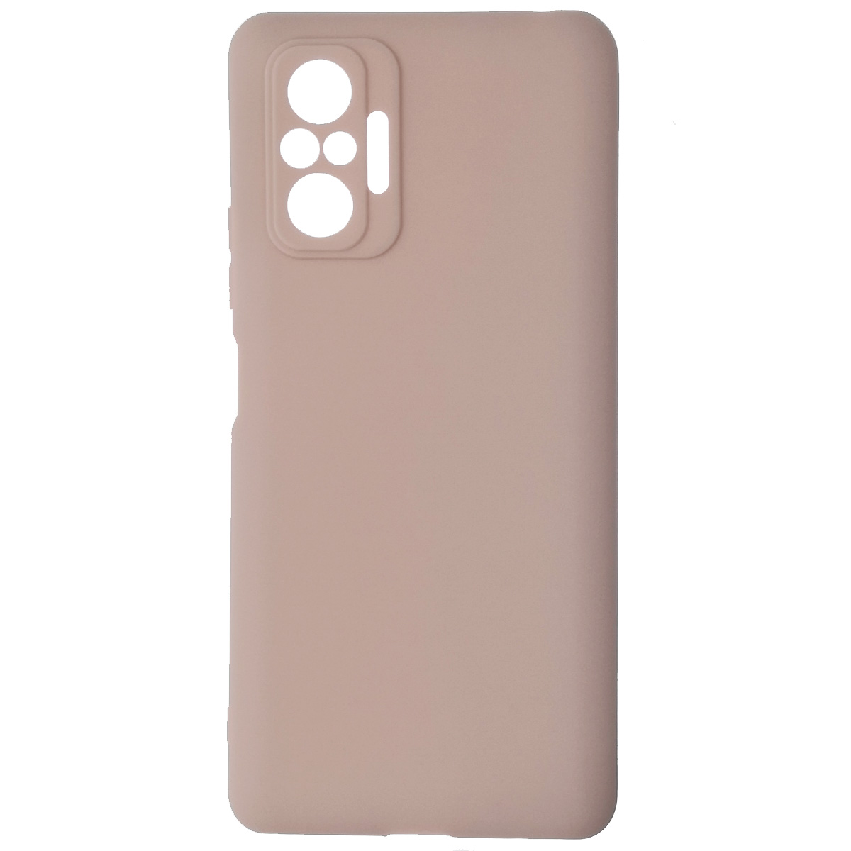 Чехол накладка SOFT TOUCH для XIAOMI Redmi Note 10 Pro, силикон, матовый, цвет розовый песок