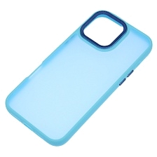 Чехол накладка для APPLE iPhone 16 Pro Max (6.9"), силикон, пластик, цвет голубой Чехол накладка для APPLE iPhone 16 Pro Max (6.9"), силикон, пластик, цвет голубой