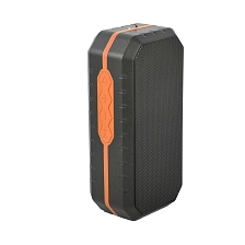 Портативная водонепроницаемая аудио Bluetooth колонка Raiskid F3-D, AUX, USB, TFT, цвет черно-оранжевый.