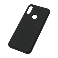 Чехол накладка NANO для HUAWEI Honor 8A, Y6 2019, силикон, бархат, цвет черный