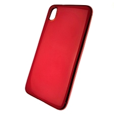 Чехол накладка для XIAOMI Redmi 7A, силикон, глянец, цвет красный.