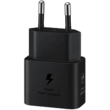 СЗУ (Сетевое зарядное устройство) SAMSUNG EP-T2510N, 25W, 3A, 1 USB Type C, цвет черный