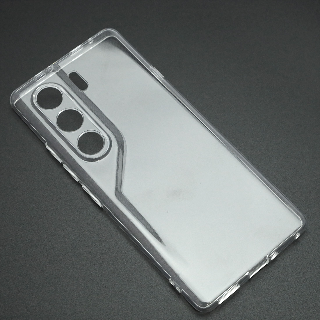 Чехол накладка для TECNO Camon 40 Pro, защита камеры, силикон, прозрачный