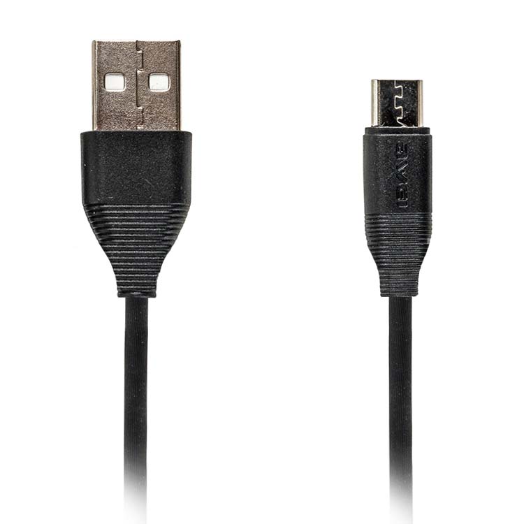 Дата-кабель AWEI CL-94 Micro/USB,в защитной металлической оболочке, цвет черный.