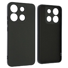 Чехол накладка NANO для INFINIX Smart 7 Plus, защита камеры, силикон, бархат, цвет черный Чехол накладка NANO для INFINIX Smart 7 Plus, защита камеры, силикон, бархат, цвет черный