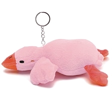 Мягкая игрушка брелок "Гусь - Обнимусь", 20 см, цвет розовый